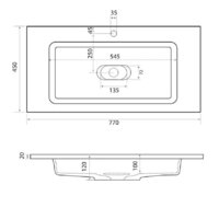 Умывальник Madera Modul 80 - Превью изображения №4 — Интернет-магазин Time-Shop