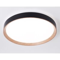 Припотолочная люстра Ambrella light Orbital FZ1326 BK/LWD (черный/светлое дерево) - Превью изображения №2 — Интернет-магазин Time-Shop