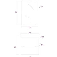  Onika Тумба Айленд 50.13 под умывальник Como 50 (белый) - Превью изображения №2 — Интернет-магазин Time-Shop