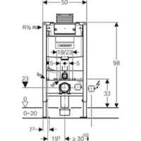 Инсталляция для унитаза Geberit Omega 12 111.030.00.1 - Превью изображения №2 — Интернет-магазин Time-Shop