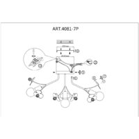 Люстра средней высоты F-Promo Lassie 4081-7P - Превью изображения №7 — Интернет-магазин Time-Shop