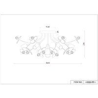 Люстра средней высоты F-Promo Lassie 4081-7P - Превью изображения №8 — Интернет-магазин Time-Shop