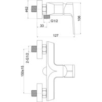 Смеситель Cersanit Wisla 63057 - Превью изображения №2 — Интернет-магазин Time-Shop