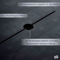 Трап/канал Lauter 210102MB 1500x15 (черный матовый) - Превью изображения №3 — Интернет-магазин Time-Shop