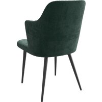 Стул с подлокотниками Мамадома Freddy (b10 Green Lux/черный) - Превью изображения №2 — Интернет-магазин Time-Shop