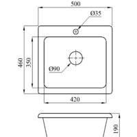 Кухонная мойка БелЭворс Mini (олово) - Превью изображения №2 — Интернет-магазин Time-Shop