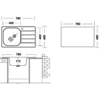 Кухонная мойка Ukinox Гранд GRM780.480-GT6K 1R - Превью изображения №4 — Интернет-магазин Time-Shop