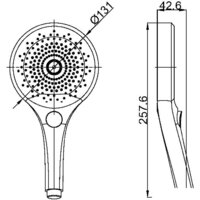 Душевая лейка Maxonor Pure Life PL19-6 - Превью изображения №2 — Интернет-магазин Time-Shop
