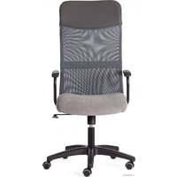 Офисное кресло TetChair Practic флок/кожзам (серый) - Превью изображения №2 — Интернет-магазин Time-Shop