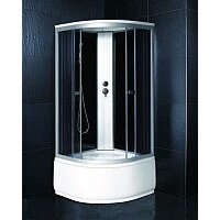 Душевая кабина Coliseum Simple T-80 (черный/тонированное стекло) - Превью изображения №2 — Интернет-магазин Time-Shop