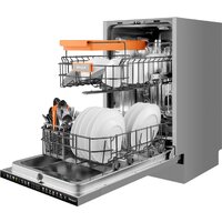 Встраиваемая посудомоечная машина Weissgauff BDW 4538 Touch Inverter Autoopen Timer Floor - Превью изображения №14 — Интернет-магазин Time-Shop