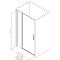 Душевая дверь Allen Brau Priority 3.31038.BA 294067 (серебро браш) - Превью изображения №2 — Интернет-магазин Time-Shop