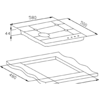 Варочная панель Weissgauff HGG 641 XH - Превью изображения №4 — Интернет-магазин Time-Shop