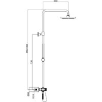 Душевая система  Maxonor Pure Life PL2485-7 - Превью изображения №2 — Интернет-магазин Time-Shop