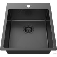 Кухонная мойка ZorG ZRN 5045 Premium PVD Gunblack - Превью изображения №2 — Интернет-магазин Time-Shop