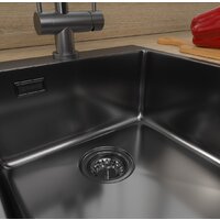 Кухонная мойка ZorG ZRN 5045 Premium PVD Gunblack - Превью изображения №4 — Интернет-магазин Time-Shop
