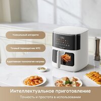 Аэрогриль (аэрофритюрница) Trouver Air Fryer FD10 Pro Max (белый) - Превью изображения №9 — Интернет-магазин Time-Shop