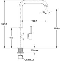 Смеситель Maxonor Pure Life PL4087-8 - Превью изображения №5 — Интернет-магазин Time-Shop
