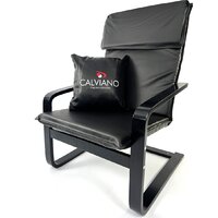 Интерьерное кресло Calviano Soft 1 (черный PU) - Превью изображения №2 — Интернет-магазин Time-Shop
