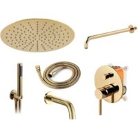 Душевая система  Rea Lungo REA-P4125 (золотой) - Превью изображения №3 — Интернет-магазин Time-Shop