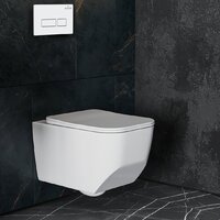 Унитаз подвесной Roxen Boro в комплекте с инсталляцией StounFix Dual Fresh 6 в 1 577353 (кнопка: белый глянец) - Превью изображения №11 — Интернет-магазин Time-Shop