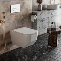 Унитаз подвесной Roxen Boro в комплекте с инсталляцией StounFix Dual Fresh 6 в 1 577353 (кнопка: белый глянец) - Превью изображения №10 — Интернет-магазин Time-Shop