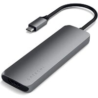 Док-станция Satechi Aluminum USB-C Multiport Pro Adapter ST-UCMPAM - Превью изображения №2 — Интернет-магазин Time-Shop