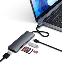 Док-станция Satechi Aluminum USB-C Multiport Pro Adapter ST-UCMPAM - Превью изображения №7 — Интернет-магазин Time-Shop