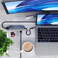 Док-станция Satechi Aluminum USB-C Multiport Pro Adapter ST-UCMPAM - Превью изображения №5 — Интернет-магазин Time-Shop