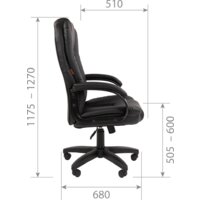 Офисное кресло CHAIRMAN 600LT (черный) - Превью изображения №5 — Интернет-магазин Time-Shop