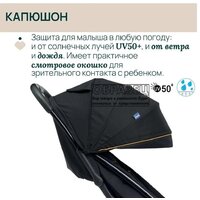 Коляска прогулочная «книга» Chicco Glee (Joyful Teal) - Превью изображения №4 — Интернет-магазин Time-Shop