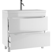  Айсберг Тумба под умывальник Bazis 90 Ева В2 DA5909T (с двумя ящиками) - Превью изображения №3 — Интернет-магазин Time-Shop