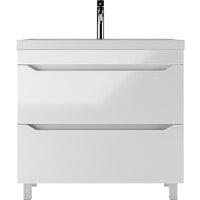  Айсберг Тумба под умывальник Bazis 90 Ева В2 DA5909T (с двумя ящиками) - Превью изображения №2 — Интернет-магазин Time-Shop
