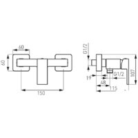 Смеситель Ferro Zicco BZI7BL - Превью изображения №2 — Интернет-магазин Time-Shop