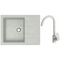 Berge BR-5850 + смеситель AM.PM Like F8007133 (серый)