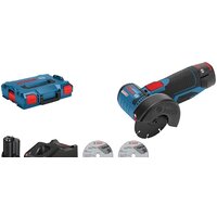 Угловая шлифмашина Bosch GWS 12V-76 Professional 06019F200B (с 2-мя АКБ, 3.0 Ah, кейс) - Превью изображения №2 — Интернет-магазин Time-Shop