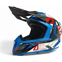 Мотошлем AIM RH855 Carbon Razor RH855R-DBR-L (L, синий/красный) - Превью изображения №2 — Интернет-магазин Time-Shop