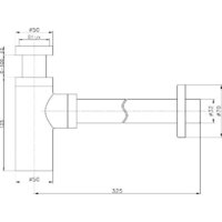 Сифон Raglo R600.20.09 - Превью изображения №2 — Интернет-магазин Time-Shop