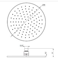 Верхний душ Deante Cascada Nero NAC N91K (черный) - Превью изображения №3 — Интернет-магазин Time-Shop