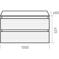  Brevita Тумба под умывальник Dakota 100 DAK-09100-19/02-2Я - Превью изображения №5 — Интернет-магазин Time-Shop