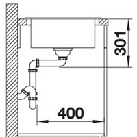 Кухонная мойка Blanco Elon 45 S (кофе) 524823 - Превью изображения №3 — Интернет-магазин Time-Shop