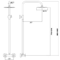 Верхний душ Fmark FS8505 - Превью изображения №2 — Интернет-магазин Time-Shop