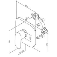 Смеситель без скрытого механизма AM.PM F3075000 - Превью изображения №2 — Интернет-магазин Time-Shop