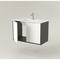  Дабер Тумба под умывальник 018 WeltWasser Deilbach 7517-80 Т18.8W.0.20Б (белый древесный/серый/ручка белая) - Превью изображения №2 — Интернет-магазин Time-Shop