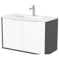 Дабер Тумба под умывальник 018 WeltWasser Deilbach 7517-80 Т18.8W.0.20Б (белый древесный/серый/ручка белая)