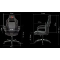 Игровое (геймерское) кресло A4Tech Bloody GC-200 (черный) - Превью изображения №8 — Интернет-магазин Time-Shop