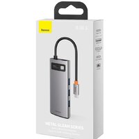 Док-станция Baseus Metal Gleam Series 6-in-1 Multifunctional USB Type C CAHUB-CW0G - Превью изображения №7 — Интернет-магазин Time-Shop