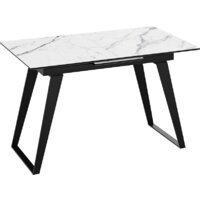 Трия Техно (черный муар/стекло глянцевое белый мрамор)