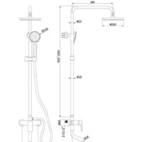Душевая система  Bravat Emeralda F6337371CP-A-RUS - Превью изображения №2 — Интернет-магазин Time-Shop
