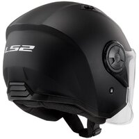 Мотошлем LS2 OF616 Airflow 2 Solid (M, черный матовый) - Превью изображения №10 — Интернет-магазин Time-Shop